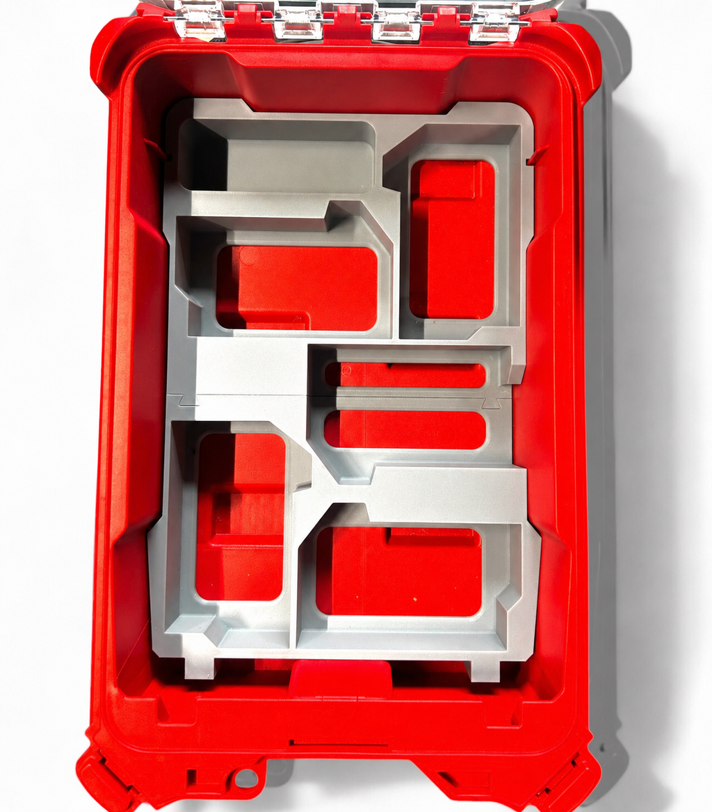Milwaukee Packout M18 battery insert- Storage Box - Organiser Insert - Trades - DIY - Professionals