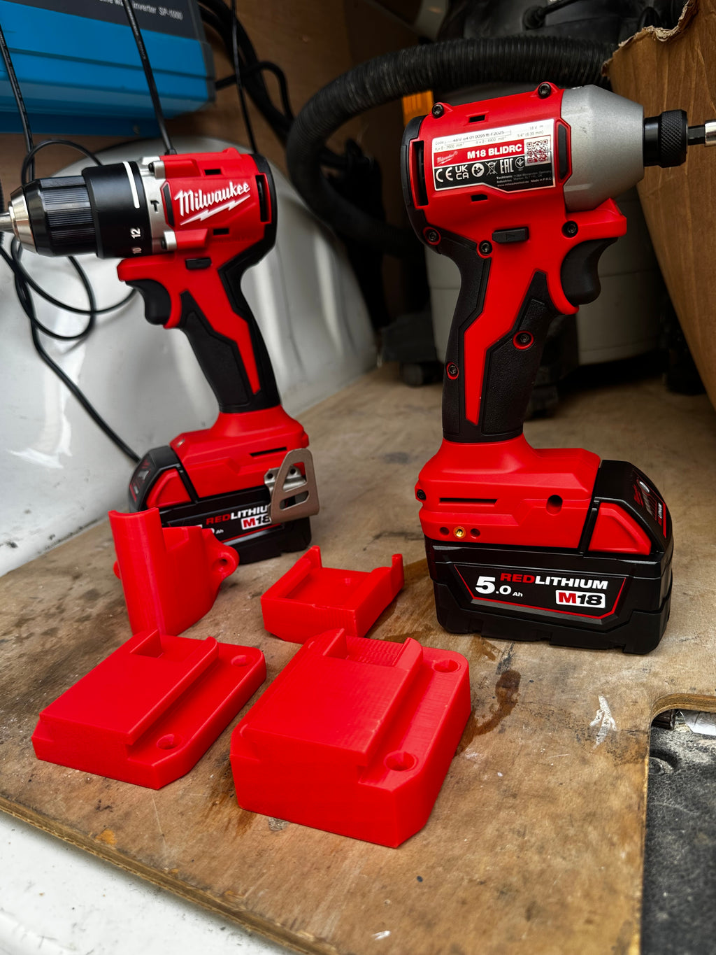 Milwaukee M18 Tool Wall Mounts ￼