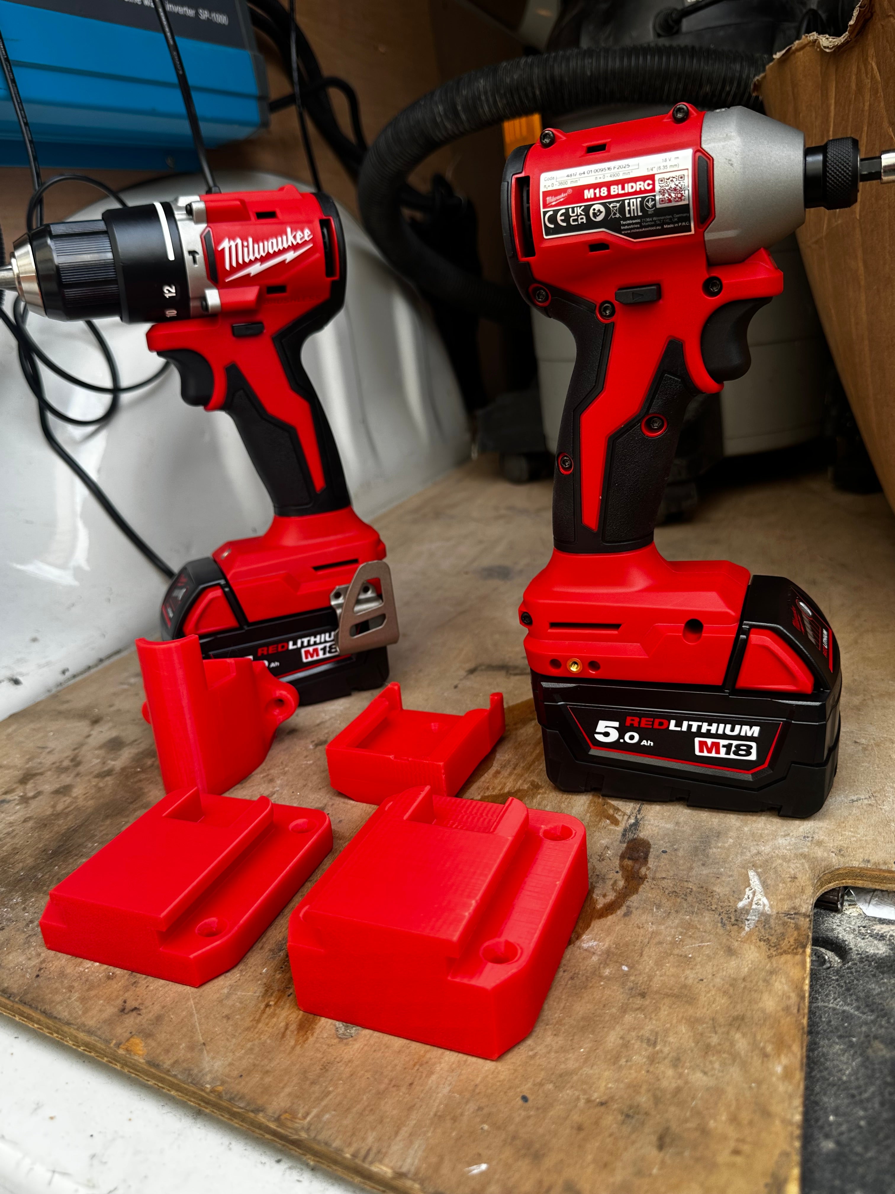Milwaukee M18 Tool Wall Mounts ￼