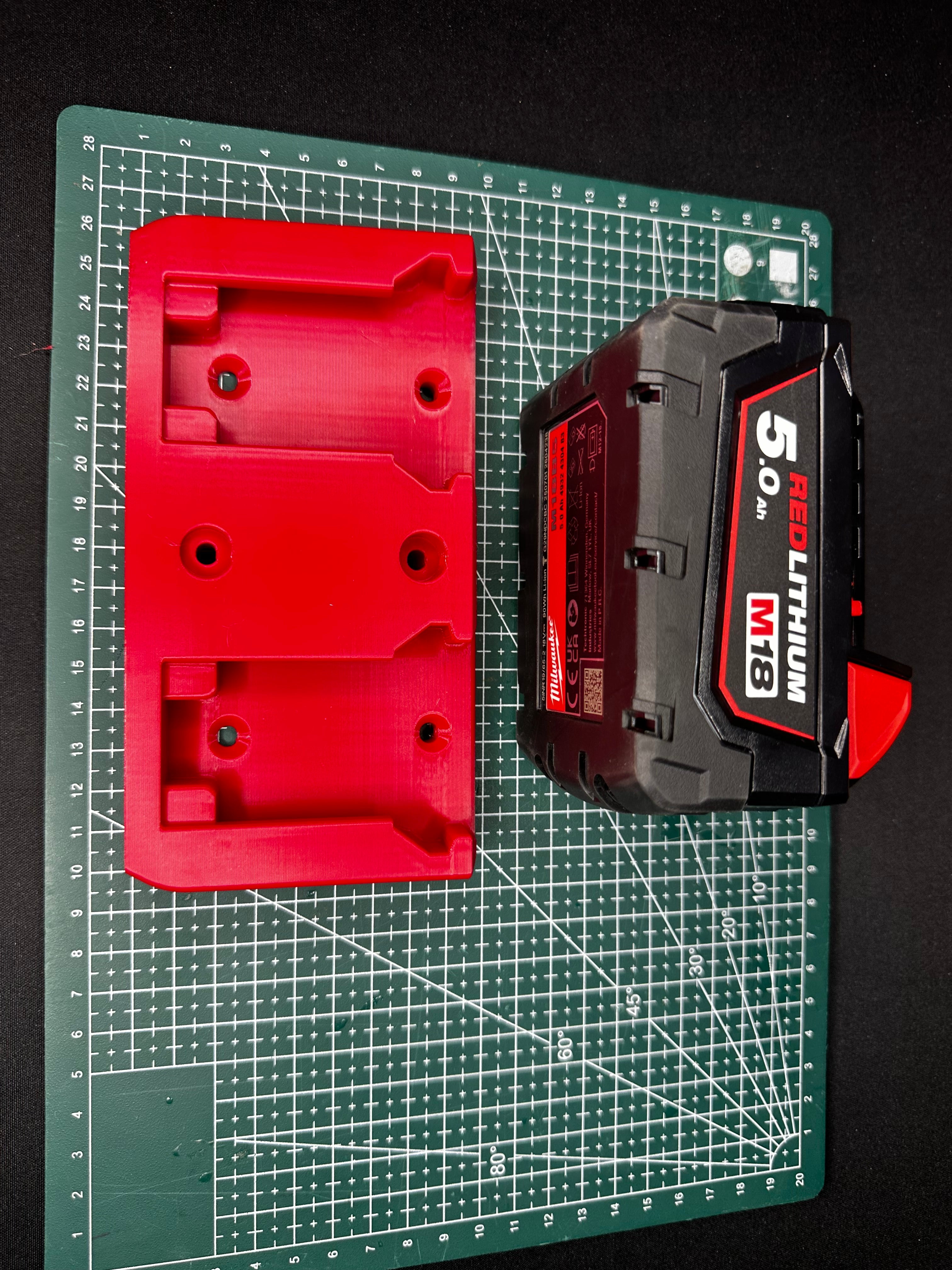 Milwaukee M18 Battery Mounts - Van - Shed - Garage - DIY - Trade - UK Seller - In stock - Fast Shipping