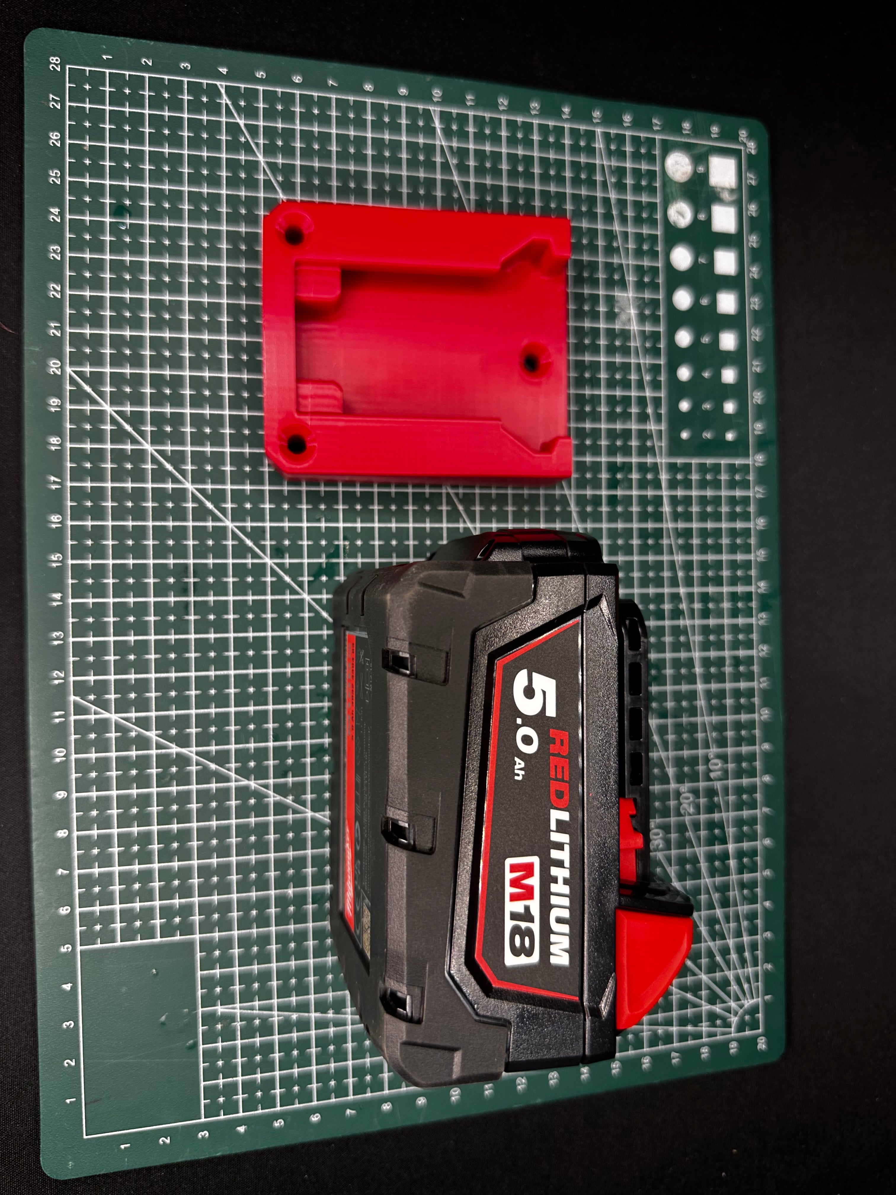 Milwaukee M18 Battery Mounts - Van - Shed - Garage - DIY - Trade - UK Seller - In stock - Fast Shipping