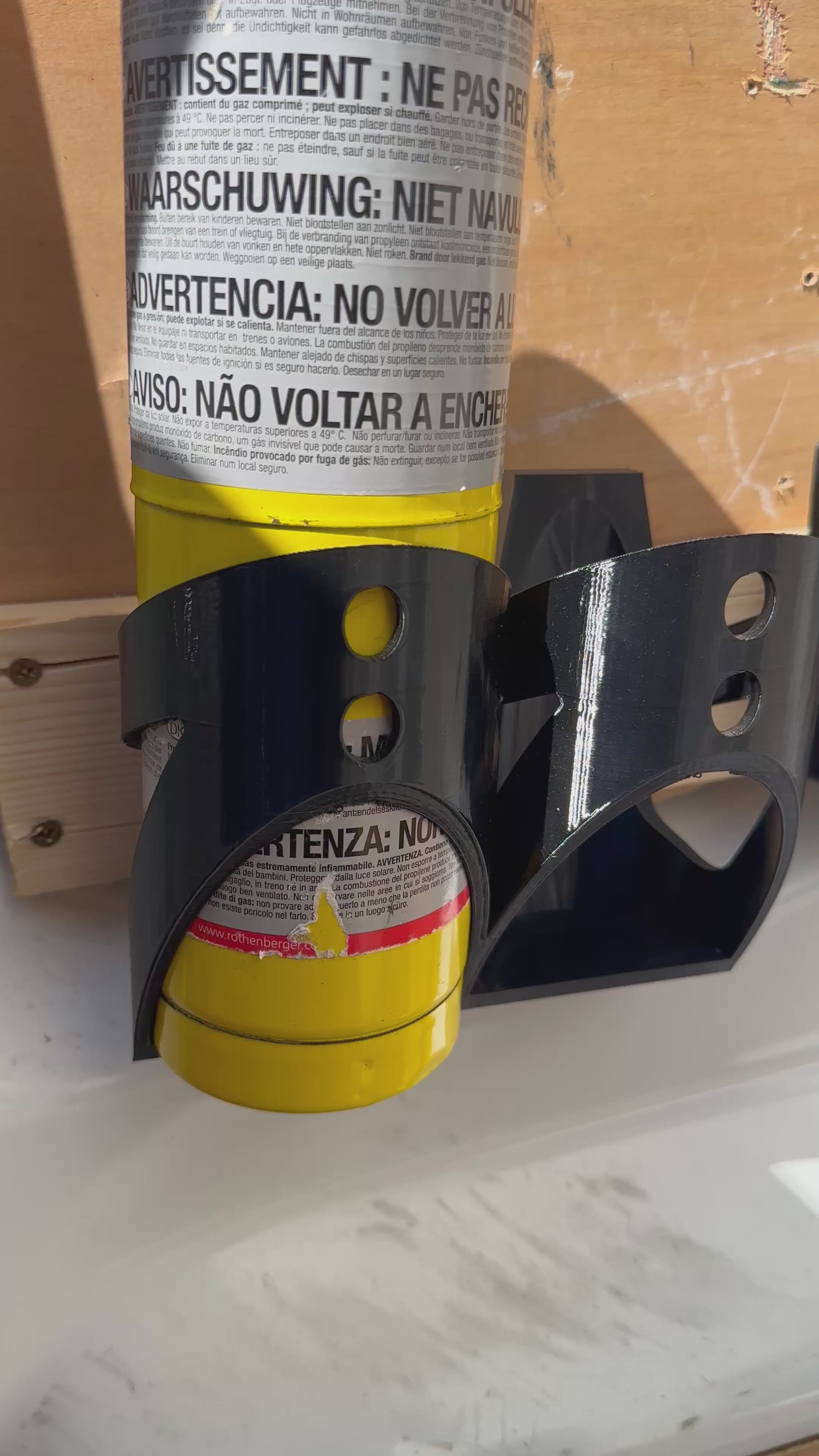 Wall Mount Gas Bottle Holder- Tradesman- Blowtorch
